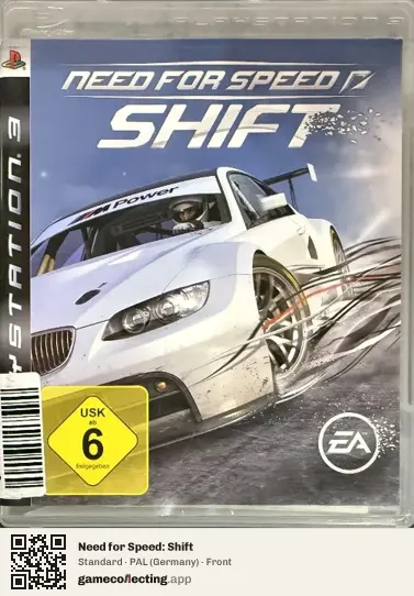 Need for Speed: Shift PlayStation 3, Germany box front