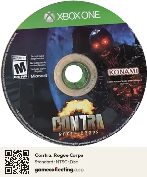 Contra: Rogue Corps Xbox One, NTSC disc
