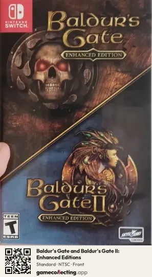 Baldur's Gate and Baldur's Gate II: Enhanced Editions Nintendo Switch, NTSC box front
