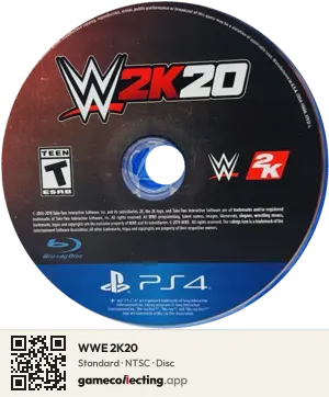 WWE 2K20 PlayStation 4, NTSC disc