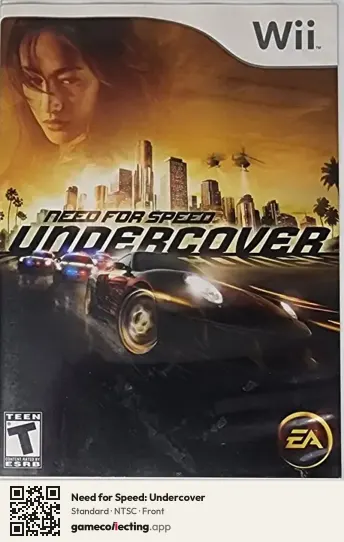 Need for Speed: Undercover Nintendo Wii, NTSC box front