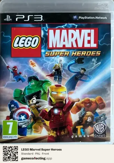 LEGO Marvel Super Heroes PlayStation 3, PAL box front