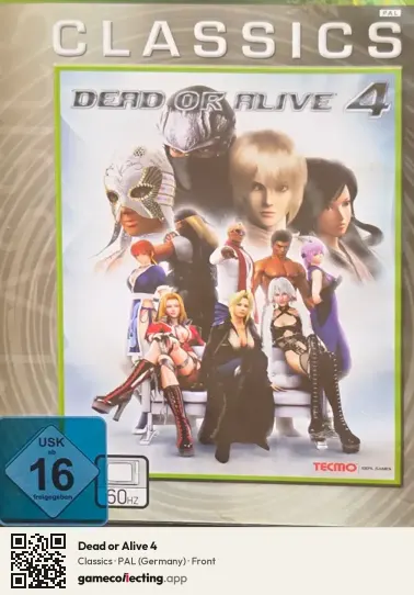 Dead or Alive 4 Xbox 360, Germany box front
