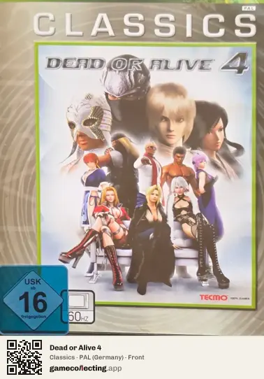Dead or Alive 4 Xbox 360, Germany box front