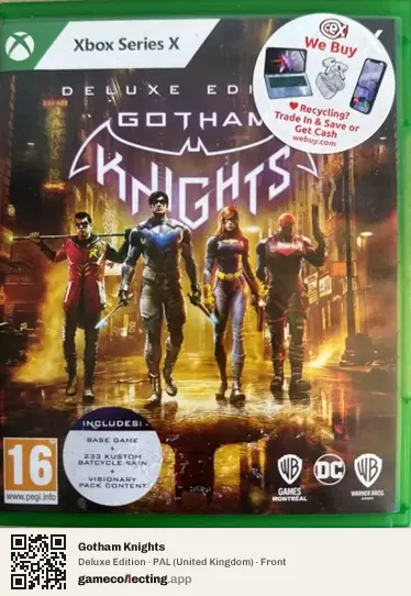 Gotham Knights Xbox Series X, United Kingdom box front