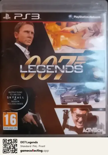 007 Legends PlayStation 3, PAL box front