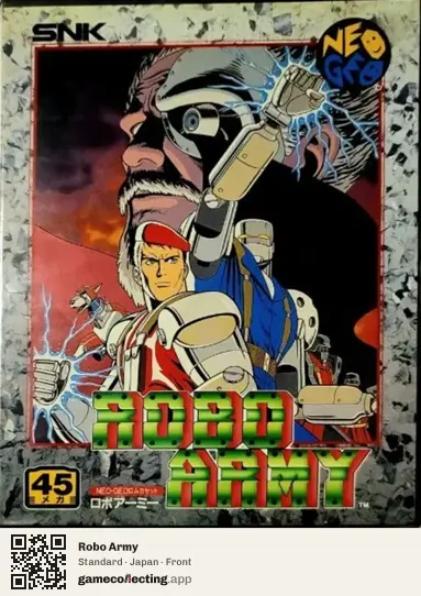 Robo Army Neo Geo AES, Japan box front