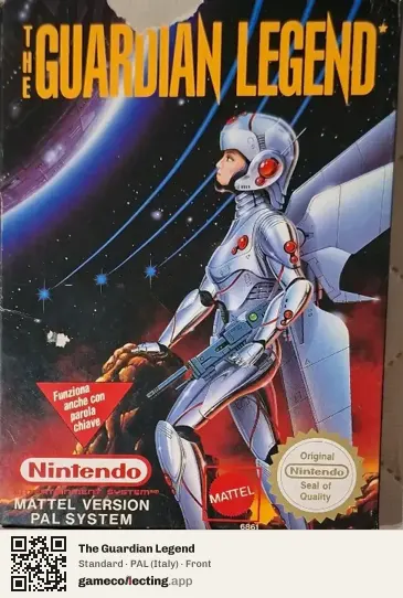 The Guardian Legend Nintendo Entertainment System, Italy box front