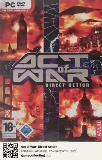 Act of War: Direct Action Computer, Germany box front