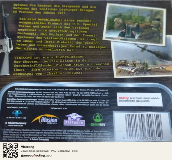 Vietcong Computer, Germany box back