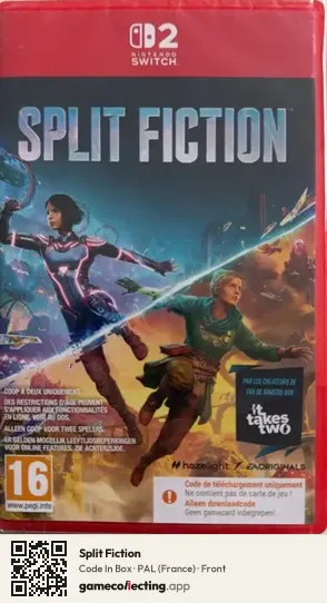 Split Fiction Nintendo Switch 2, France box front