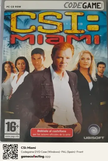 CSI: Miami Computer, Spain box front