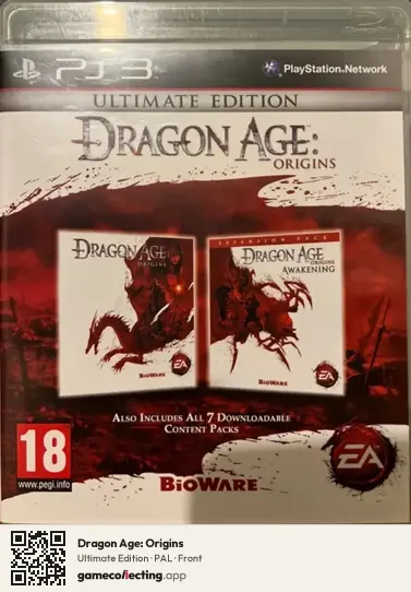Dragon Age: Origins PlayStation 3, PAL box front