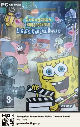 SpongeBob SquarePants: Lights, Camera, Pants! Computer, PAL box front