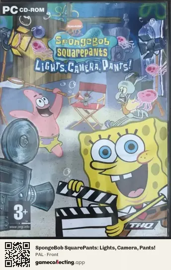 SpongeBob SquarePants: Lights, Camera, Pants! Computer, PAL box front