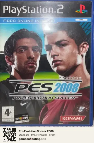 Pro Evolution Soccer 2008 PlayStation 2, Portugal box front