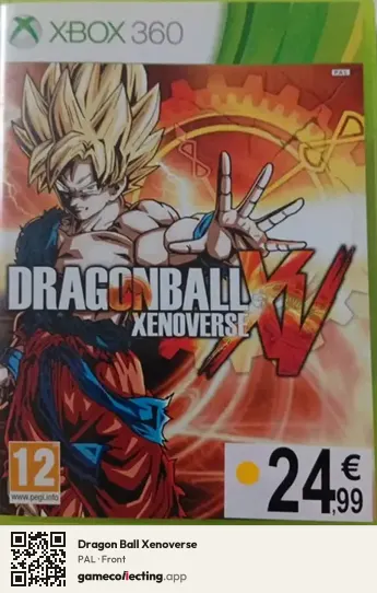 Dragon Ball Xenoverse Xbox 360, PAL box front