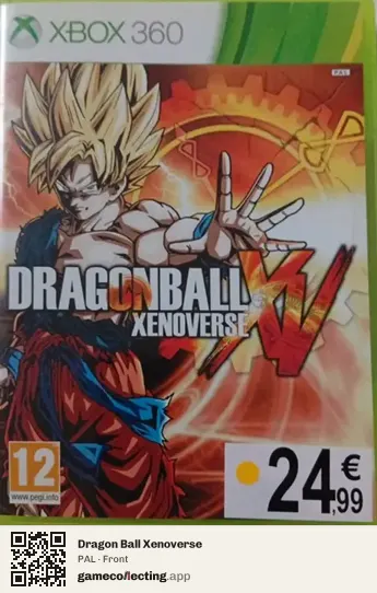 Dragon Ball Xenoverse Xbox 360, PAL box front