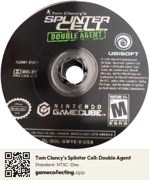 Tom Clancy's Splinter Cell: Double Agent Nintendo GameCube, NTSC disc