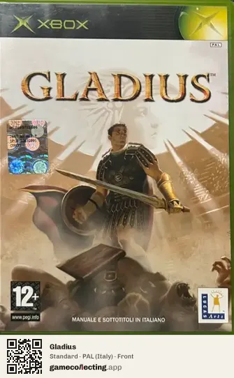 Gladius Xbox, Italy box front