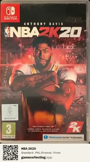 NBA 2K20 Nintendo Switch, France box front