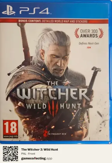 The Witcher 3: Wild Hunt PlayStation 4, PAL box front