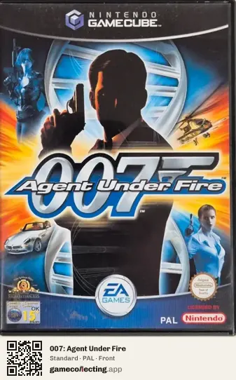 007: Agent Under Fire Nintendo GameCube, PAL box front