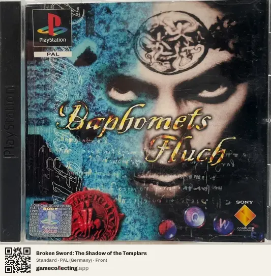 Broken Sword: The Shadow of the Templars PlayStation, Germany box front