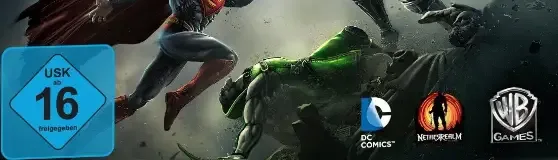 Injustice: Gods Among Us, the USK square on its front