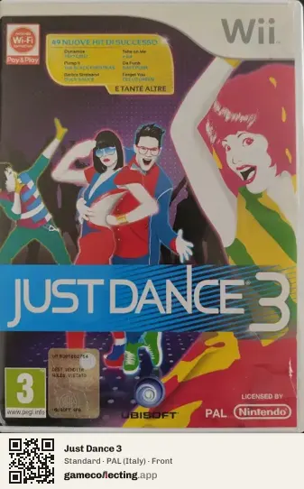 Just Dance 3 Nintendo Wii, Italy box front