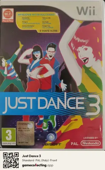 Just Dance 3 Nintendo Wii, Italy box front