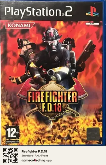 Firefighter F.D.18 PlayStation 2, PAL box front