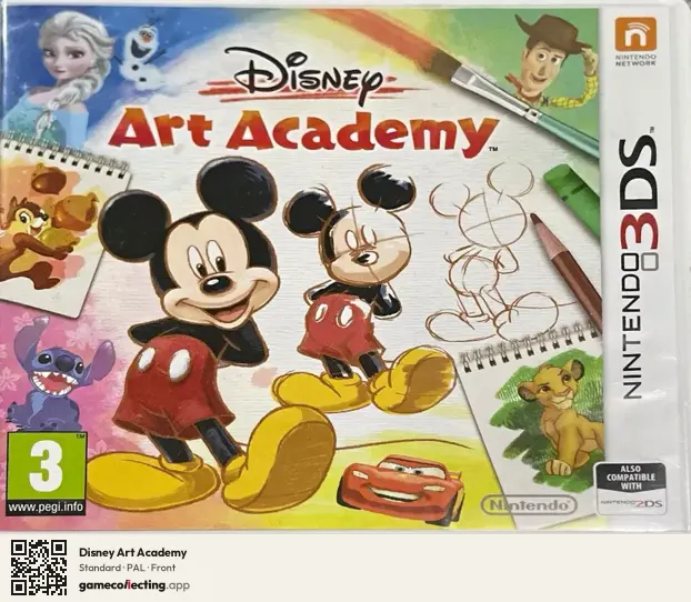Disney Art Academy Nintendo 3DS, PAL box front