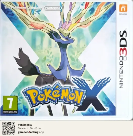Pokémon X Nintendo 3DS, PAL box front