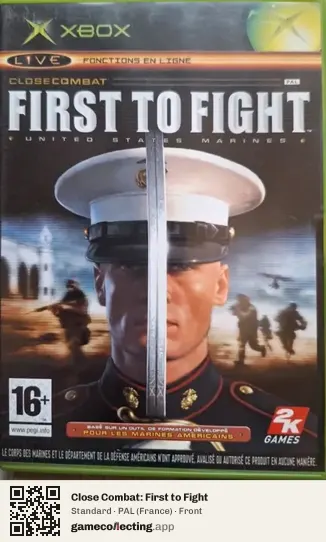 Close Combat: First to Fight Xbox, France box front