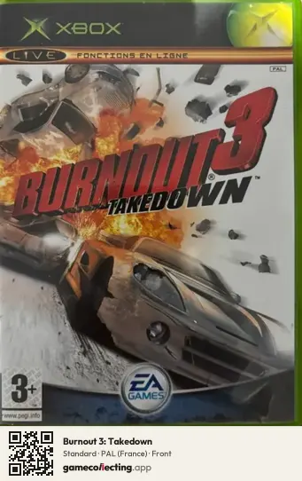 Burnout 3: Takedown Xbox, France box front