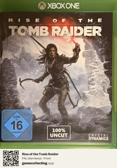 Rise of the Tomb Raider Xbox One, Germany box front