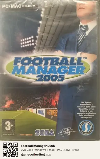 Football Manager 2005 Computer, Italy box front