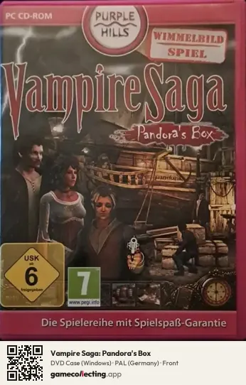 Vampire Saga: Pandora's Box Computer, Germany box front