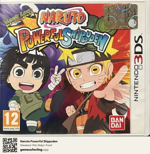 Naruto Powerful Shippuden Nintendo 3DS, Italy box front