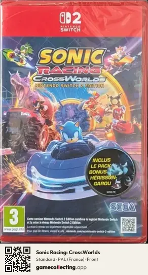 Sonic Racing: CrossWorlds Nintendo Switch 2, France box front