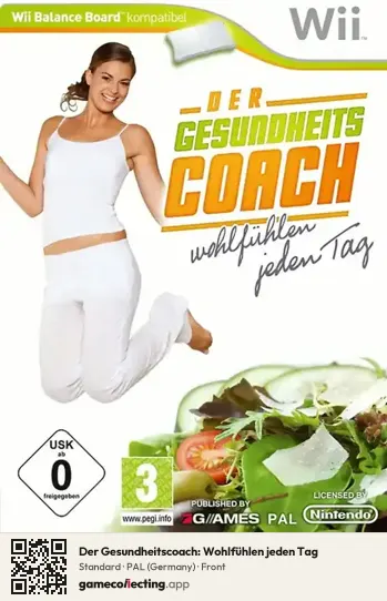 Der Gesundheitscoach: Wohlfühlen jeden Tag Nintendo Wii, Germany box front