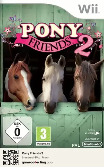 Pony Friends 2 Nintendo Wii, PAL box front