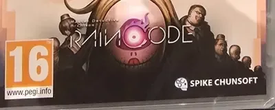Master Detective Archives: RAIN CODE, the PEGI square on its front
