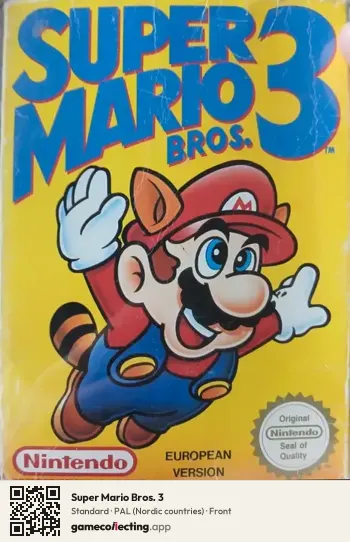 Super Mario Bros. 3 Nintendo Entertainment System, Nordic countries box front