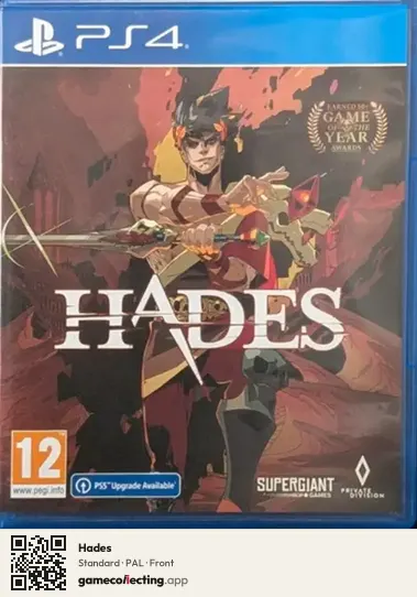 Hades PlayStation 4, PAL box front