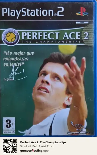 Perfect Ace 2: The Championships PlayStation 2, Spain box front