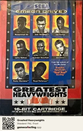 Greatest Heavyweights Sega Mega Drive / Genesis, PAL box front