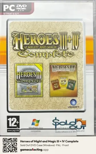 Heroes of Might and Magic III + IV Complete Computer, PAL box front