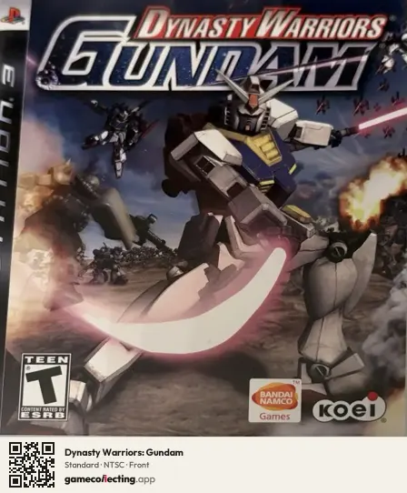 Dynasty Warriors: Gundam PlayStation 3, NTSC box front
